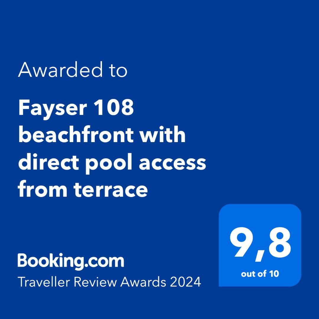 Fayser 108 Beachfront With Direct Pool Access From Terrace Arona  Εξωτερικό φωτογραφία